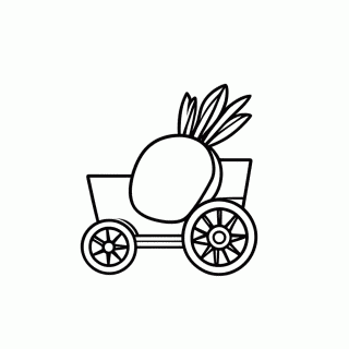 Carruagem De Cebola para colorir