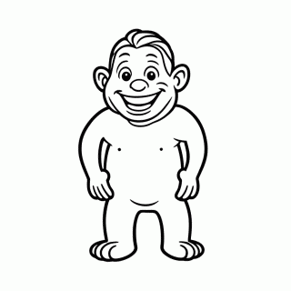 Pinoquio Shrek para colorir