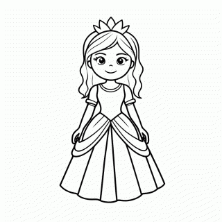 Princesa Fiona para colorir