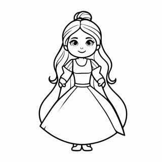 Rapunzel Shrek para colorir