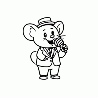 Mike para colorir