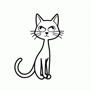 Azrael, o Gato para colorir