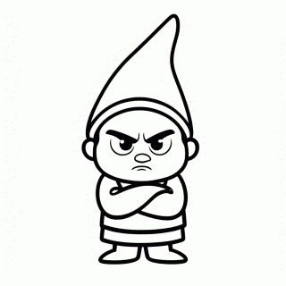 Smurf Ranzinza para colorir