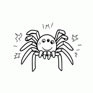 Aranha Radioativa — Homem-Aranha para Colorir
