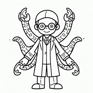 Dr Octopus para colorir