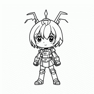Peni Parker Robo para colorir