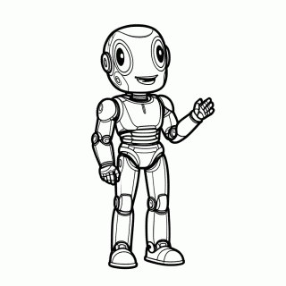 C3po Dourado para colorir