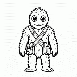 Chewbacca para colorir