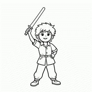 Luke Skywalker para colorir