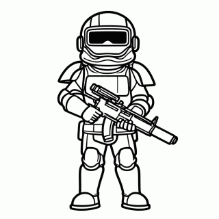 Stormtrooper para colorir