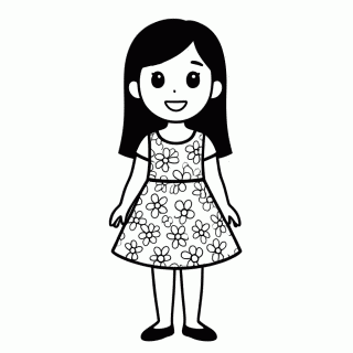 Lilo para colorir