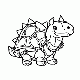 Bowser para colorir