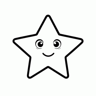 Estrela para colorir