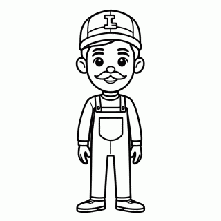 Luigi para colorir
