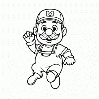 Mario para colorir