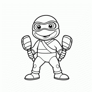Michelangelo para colorir
