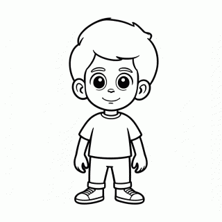 Andy Menino para colorir