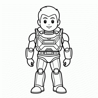 Buzz Lightyear Asas para colorir