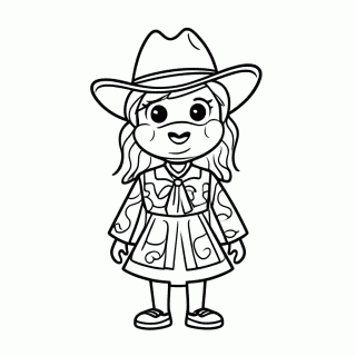 Jessie Cowgirl para colorir