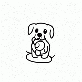 Slinky Cachorro Mola para colorir