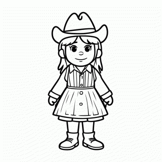Delta Dawn Country para colorir