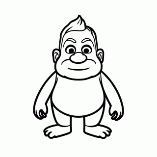 Dickory Troll para colorir
