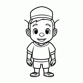 Prince D para colorir