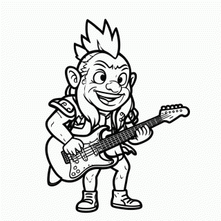 Queen Barb Rock para colorir