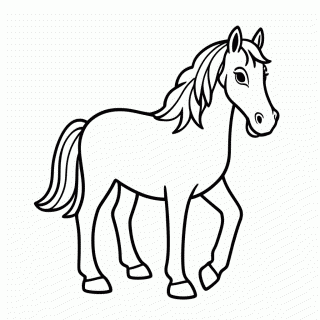 Angus, o Cavalo para colorir