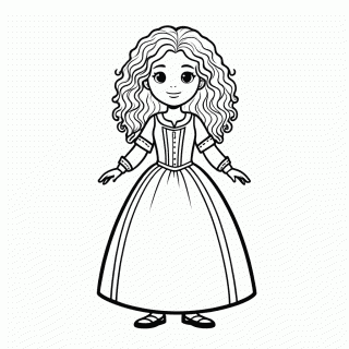 Merida para colorir