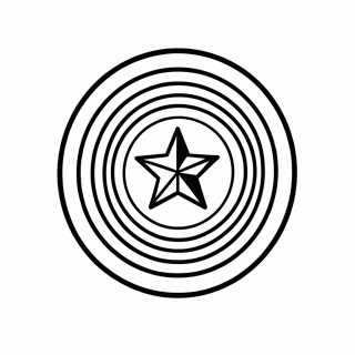 Escudo Do Capitao para colorir