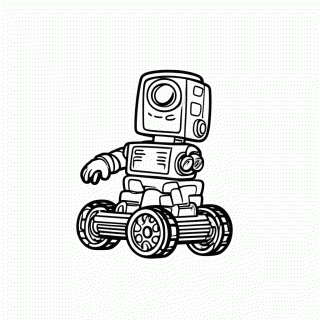 Wall-E nas Esteiras para colorir