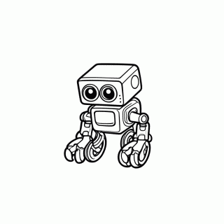 Wall-E para colorir