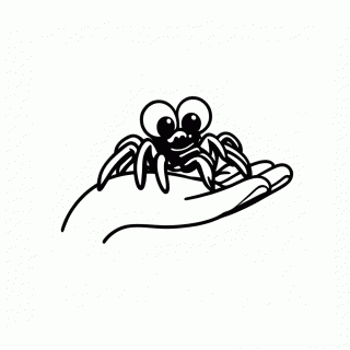 Aranha De Estimacao para colorir