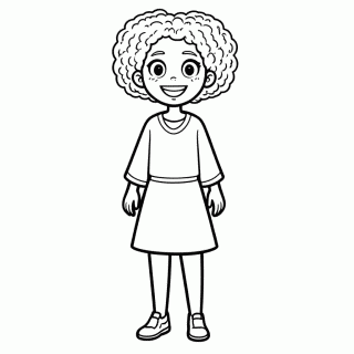 Asha para colorir