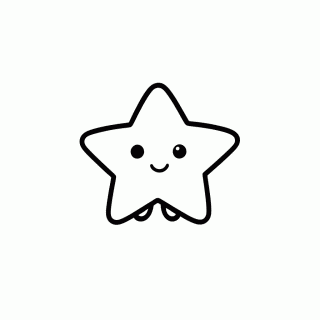 Estrela para colorir
