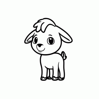Valentino, o Cabrito para colorir