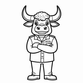 Chefe Bogo para colorir