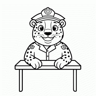 Clawhauser para colorir