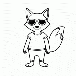 Nick de Óculos para colorir