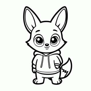 Finnick para colorir
