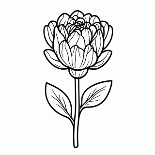 Flor de Beijo De Frade para colorir