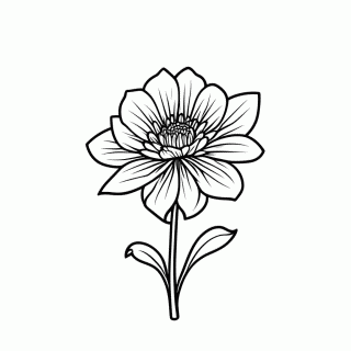 Flor De Pau Brasil para colorir