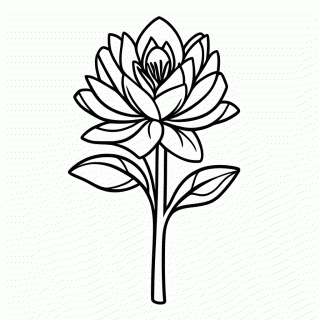 Flor De Pequi para colorir