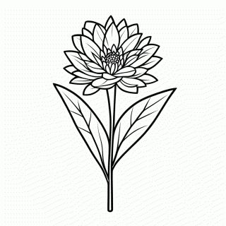 Flor de Ipe Rosa Pantanal para colorir