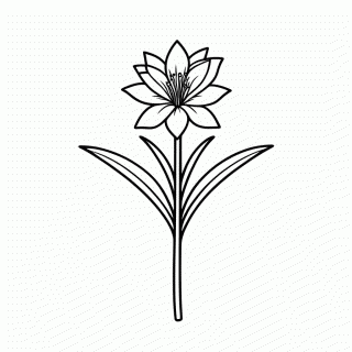 Flor Flor De Dracena para colorir