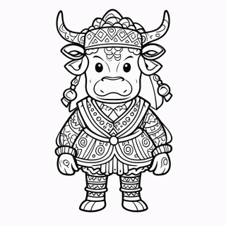 Bumba Meu Boi para colorir