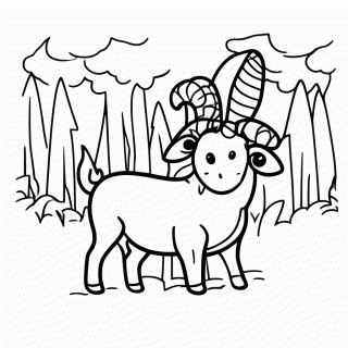 Cabra Cabriola para colorir