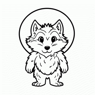 Lobisomem para colorir
