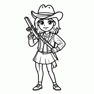 Maria Bonita para colorir